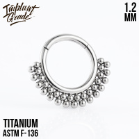 Кольцо-кликер Double Crown Implant Grade 1.2 мм титан