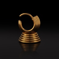 Кликер пять колец Gold Implant Grade 1.2 мм титан+ PVD