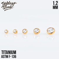 Накрутка Gold Crystal Implant Grade 1.2 мм титан+PVD