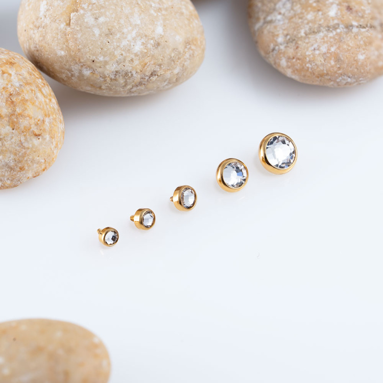 Накрутка Gold Crystal Implant Grade 1.2 мм титан+PVD