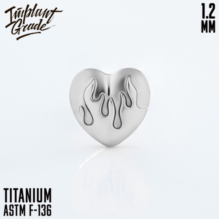 Накрутка Flame heart Implant Grade 1.2 мм титан 