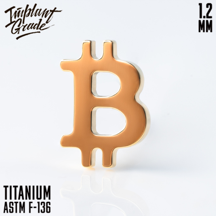 Накрутка Bitcoin Gold Implant Grade 1.2 мм титан+PVD