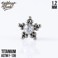 Накрутка 5 Fold Bead Implant Grade 1.2 мм титан Накрутка 5 Fold Bead Implant Grade 1.2 мм титан
