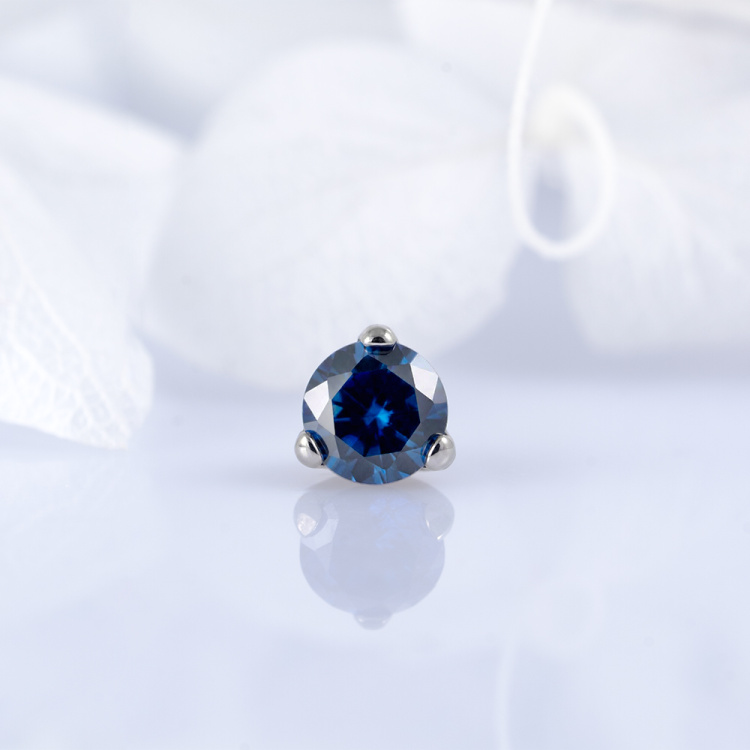 Накрутка Фианит Sapphire Implant Grade 1.2 мм титан