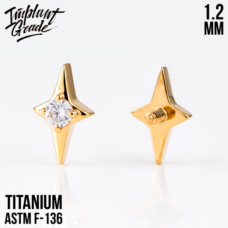 Накрутка Small Star Implant Grade 1.2 мм титан