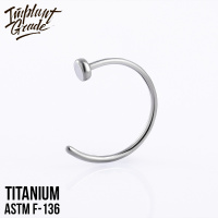 Кольцо в нос Т Implant Grade титан 