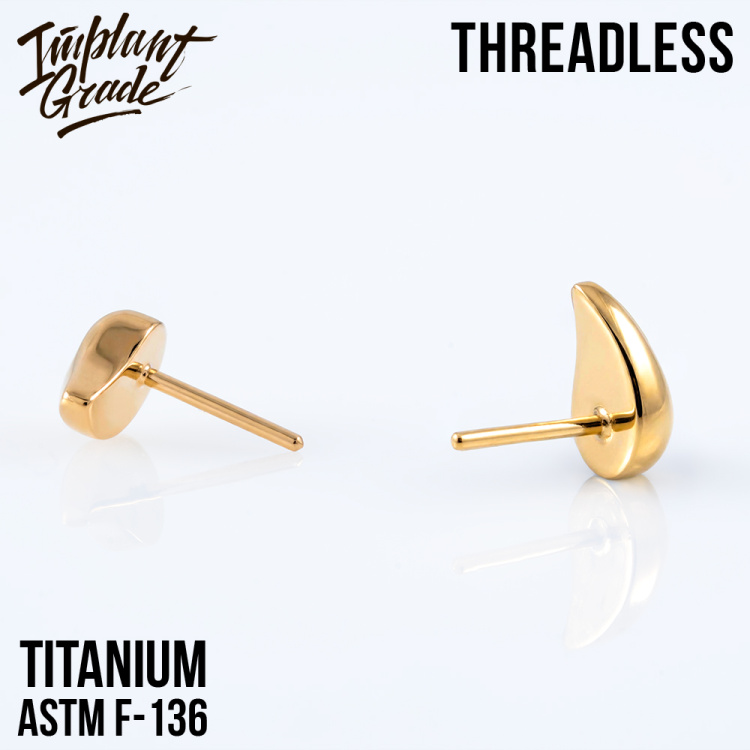 Топ Comma 3 D Gold Безрезьбовой Implant Grade титан+PVD