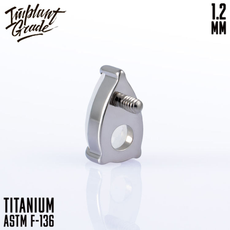 Накрутка Teardrop CZ Implant Grade 1.2 мм титан Накрутка Teardrop CZ Implant Grade 1.2 мм титан