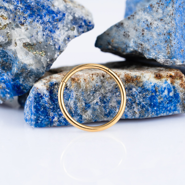 Кольцо-кликер Gold Implant Grade 1 мм титан+PVD