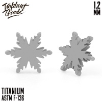 Накрутка E snowflake Implant Grade 1.2 мм титан