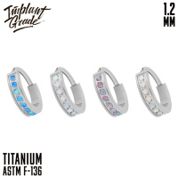 Кольцо-кликер Luxe Opal Implant Grade 1.2 мм титан