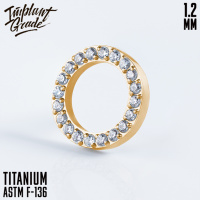 Накрутка Circle CZ Implant Grade 1.2 мм титан