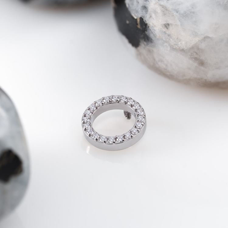 Накрутка Circle CZ Implant Grade 1.2 мм титан