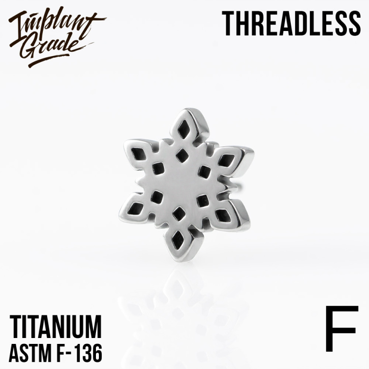 Топ snowflake Безрезьбовой Implant Grade титан