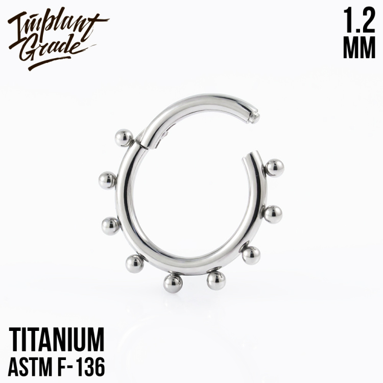 Кольцо-кликер Bead Implant Grade 1.2 мм титан Кольцо-кликер Bead Implant Grade 1.2 мм титан