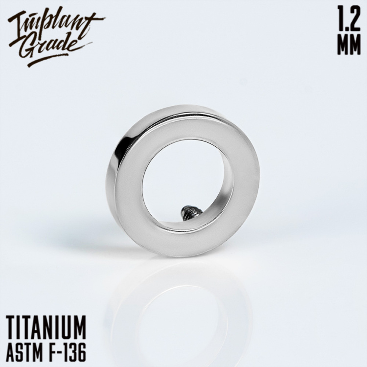 Накрутка Hollow Circle Implant Grade 1.2 мм титан