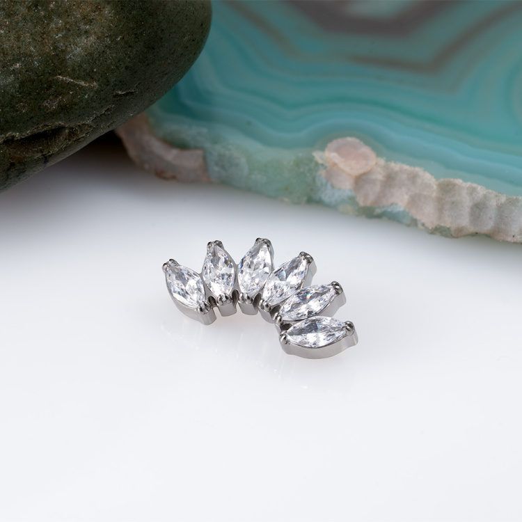 Накрутка 6K NEW Marquise Implant Grade 1.2 мм титан
