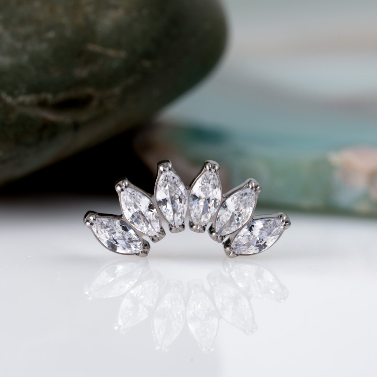 Накрутка 6K NEW Marquise Implant Grade 1.2 мм титан