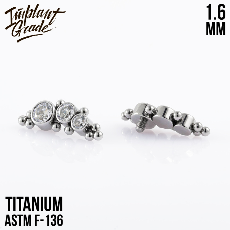 Накрутка Bead Cassiopea Grade 1.6 мм титан Накрутка Bead Cassiopea Grade 1.6 мм титан