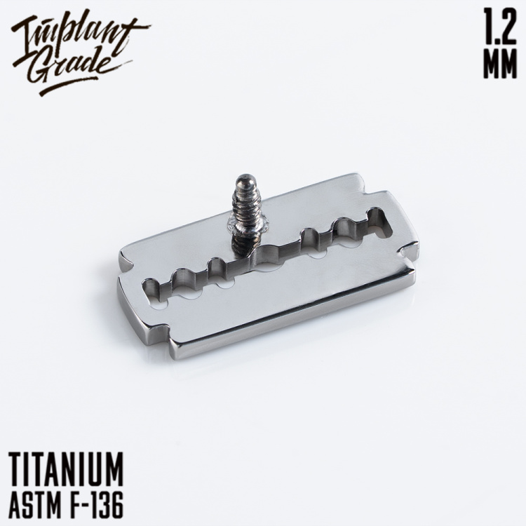 Накрутка Razor Blade Implant Grade 1.2 мм титан