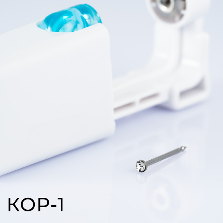 Одноразовый пистолет для прокола уха Хир. сталь 316L