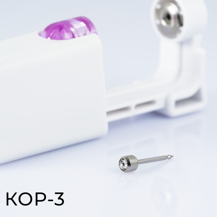 Одноразовый пистолет для прокола уха Хир. сталь 316L