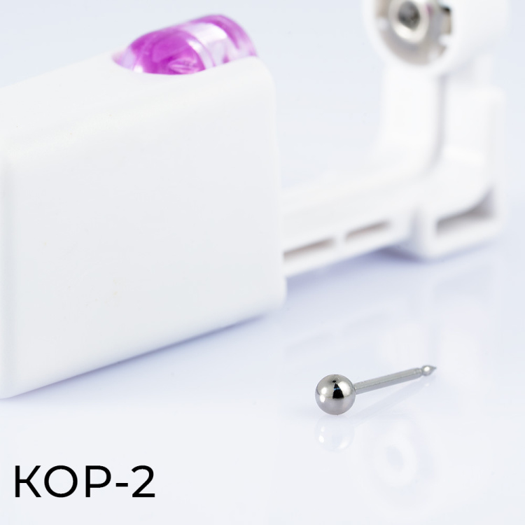 Одноразовый пистолет для прокола уха Хир. сталь 316L