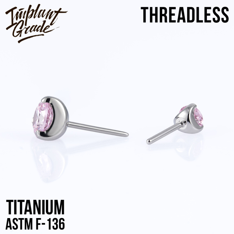 Топ Pink Безрезьбовой в лапках Implant Grade титан