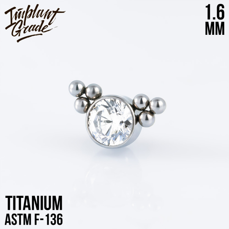 Накрутка Bead Implant Grade 1.6 мм титан Накрутка Bead Implant Grade 1.6 мм титан