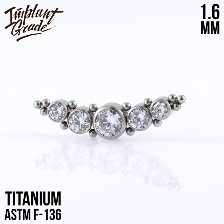 Накрутка Crystalline Implant Grade 1.6 мм титан