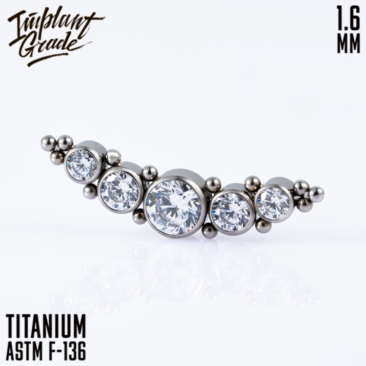 Накрутка Crystalline Implant Grade 1.6 мм титан
