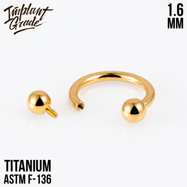 Циркуляр Gold Implant Grade 1.6 мм титан+PVD Циркуляр Gold Implant Grade 1.6 мм титан+PVD