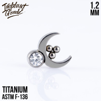 Накрутка Mystic moon Implant Grade 1.2 мм титан