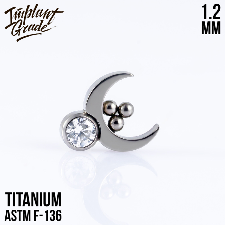 Накрутка Mystic moon Implant Grade 1.2 мм титан