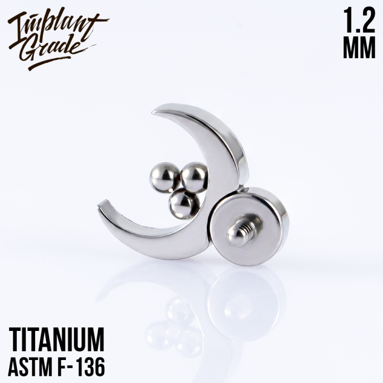 Накрутка Mystic moon Implant Grade 1.2 мм титан