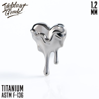 Накрутка Melted Heart Implant Grade 1.2 мм титан