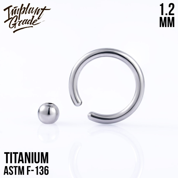 Кольцо Implant Grade 1.2 мм титан 