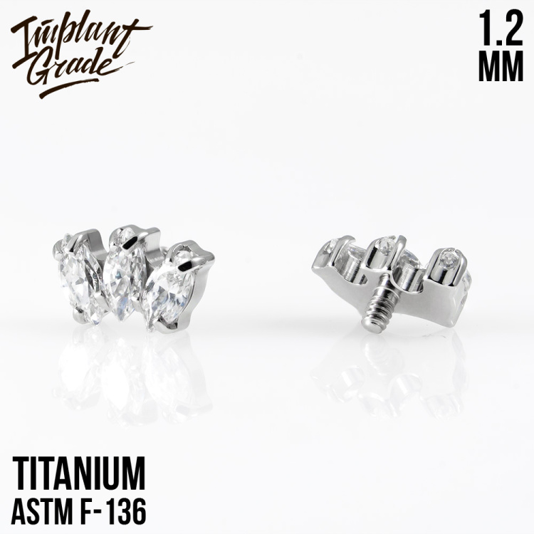 Накрутка Marquise mini Implant Grade 1.2 мм титан