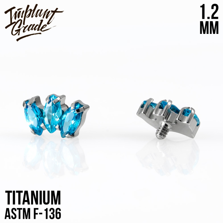 Накрутка Marquise mini Implant Grade 1.2 мм титан