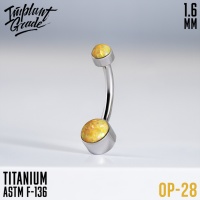 Банан Dot Opal Implant Grade 1.6 мм титан