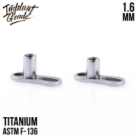 Микродермал якорь 2 Implant Grade 1.6 мм титан