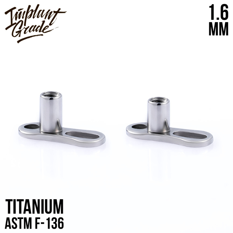 Микродермал якорь 2 Implant Grade 1.6 мм титан