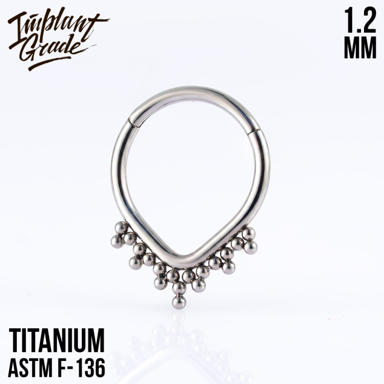 Кольцо-кликер Rudi Implant Grade 1.2 мм титан