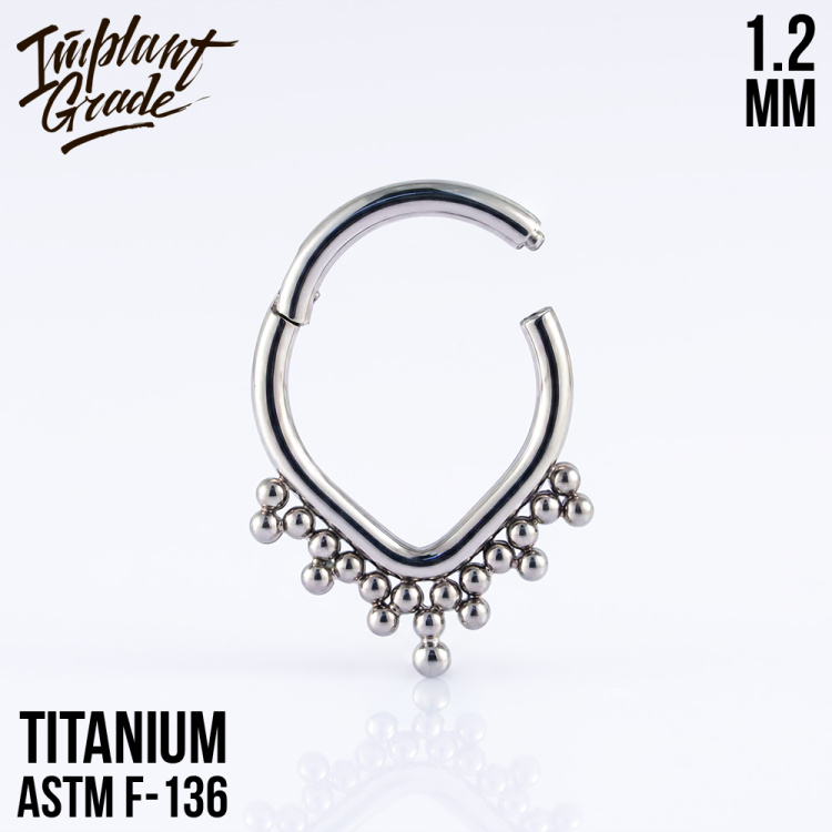 Кольцо-кликер Rudi Implant Grade 1.2 мм титан