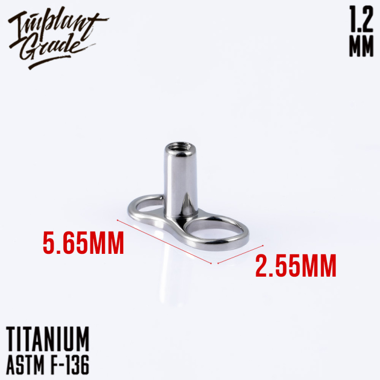 Микродермал якорь Implant Grade 1.2 мм титан 