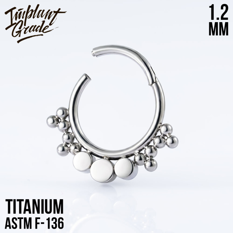 Кольцо-кликер Brenda Implant Grade 1.2 мм титан