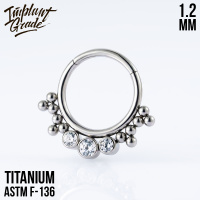 Кольцо-кликер Brenda Implant Grade 1.2 мм титан