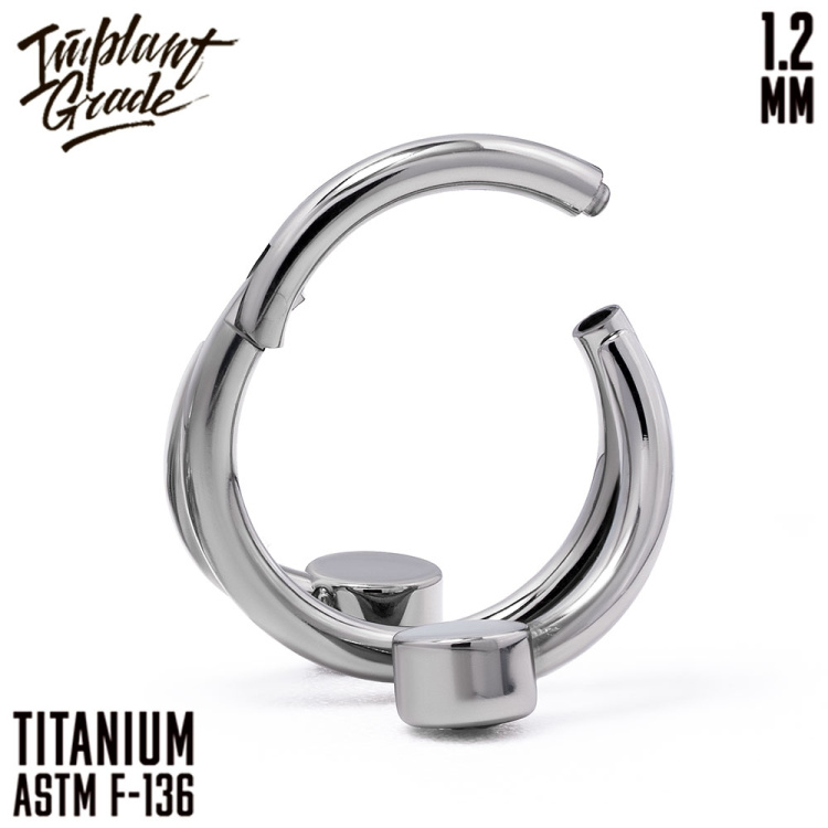 Кольцо-кликер TWIST Implant Grade 1.2 мм титан