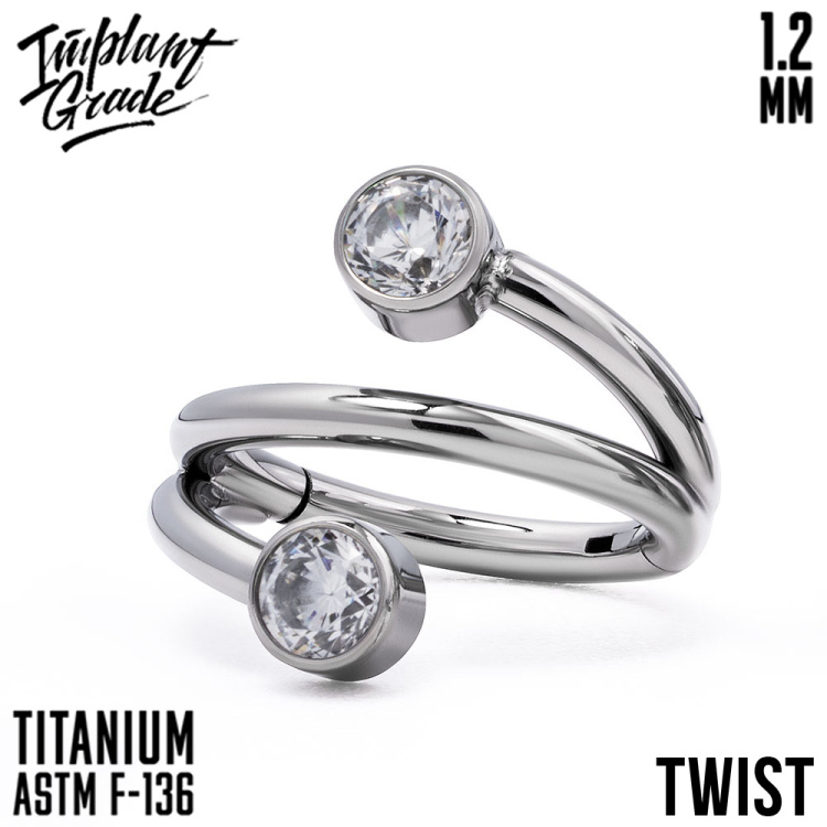 Кольцо-кликер TWIST Implant Grade 1.2 мм титан