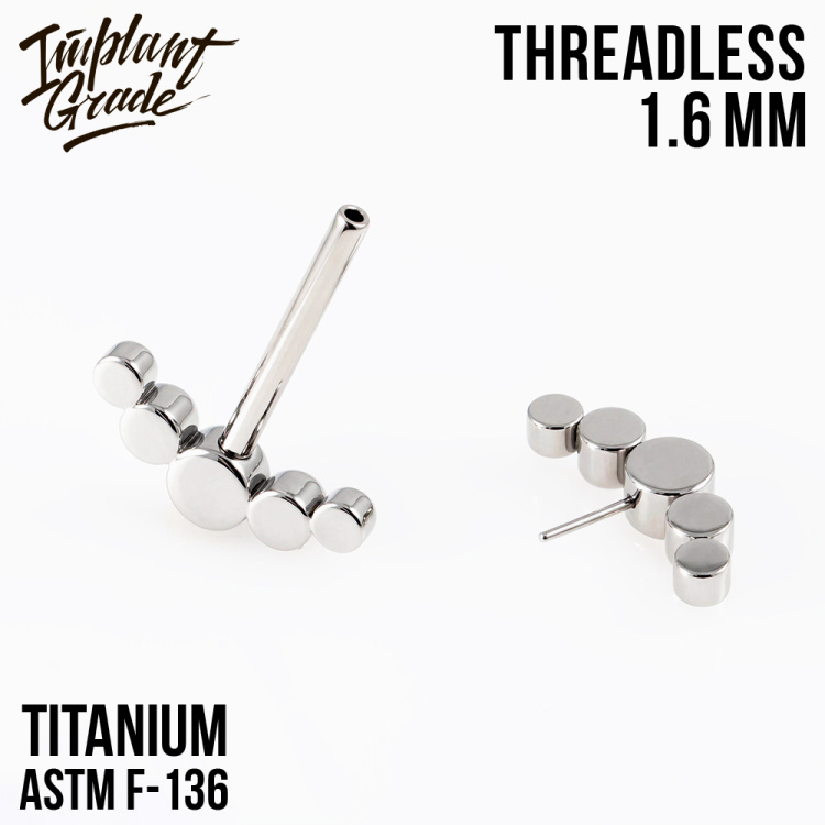 Штанга для груди CZ Безрезьбовая Implant Grade 1.6 мм титан